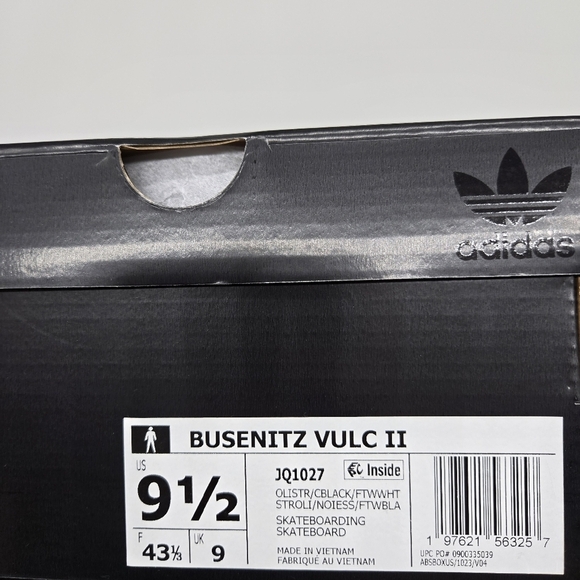 New adidas Busenitz Vulc II Olive Strata Core Black Men\'s Shoes Size 9.5 main image 8